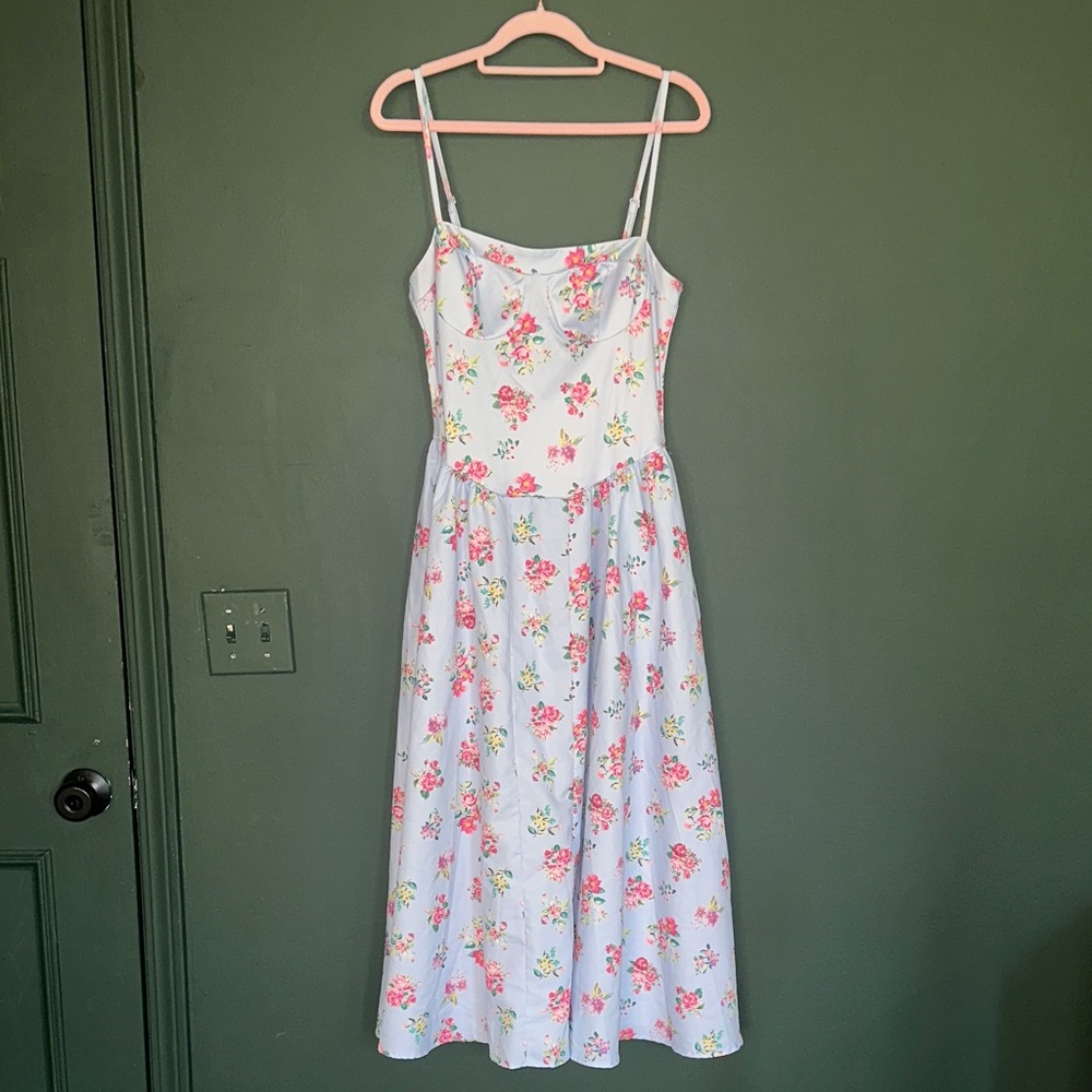 Floral Spaghetti Strap Dress